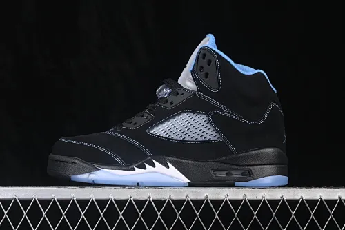 All categories Air Jordan Jordan series basketball shoes Air Jordan 5 TG version Air Jordan 5 Retro "Black University Blue" AJ5 Joe 5 University Blue DD0587-008